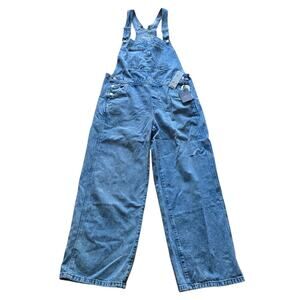 NWT, New Levi's Baggy Women's Overalls Medium Wash, Size Large